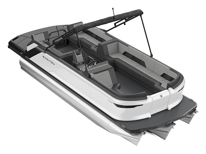 2023 Manitou Cruise Cruise 22 Max Bench Stone Blue alt