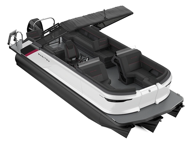 2023 Manitou Explore Explore 22 Switchback With Trifold Bench Carbon Red / Great White alt