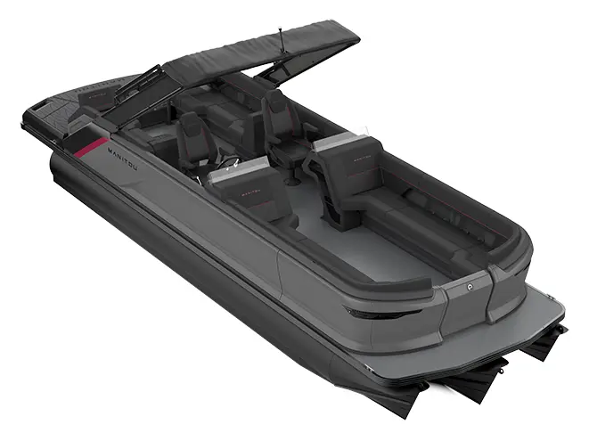 2023 Manitou Explore 26 Max Navigator With Trifold Bench Carbon Red