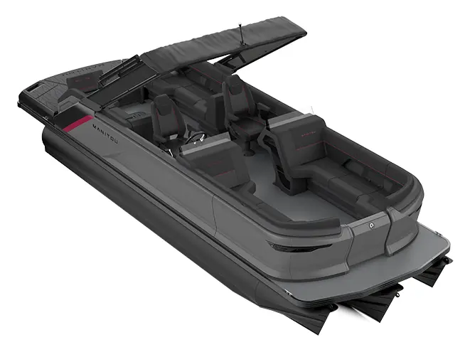 2023 Manitou Explore 24 Max Navigator With Trifold Bench Carbon Red