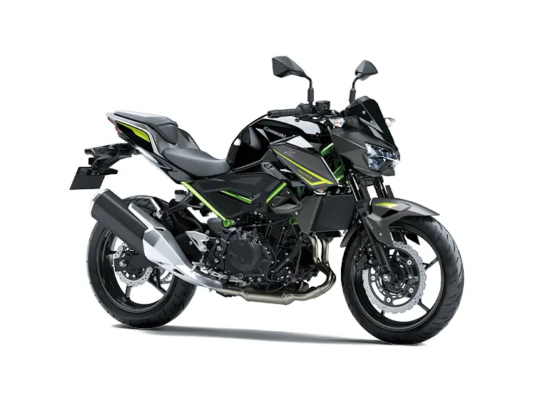 Kawasaki Z400 Noir Étincelle Métallisé / Gris Graphène Mat Métallisé 2023