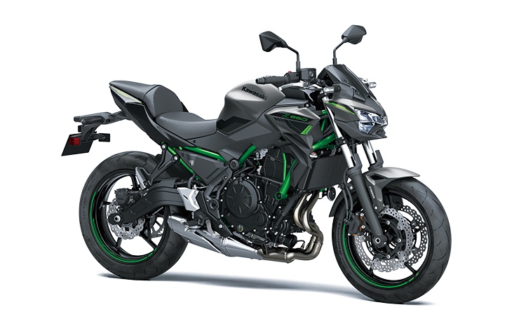 2023 Kawasaki Z650 Metallic Matte Graphene Steel Gray / Ebony