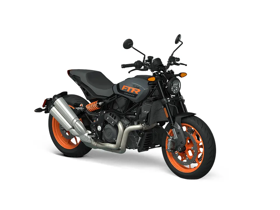 2023 Indian Motorcycle FTR Stealth Gray / Orange Burst