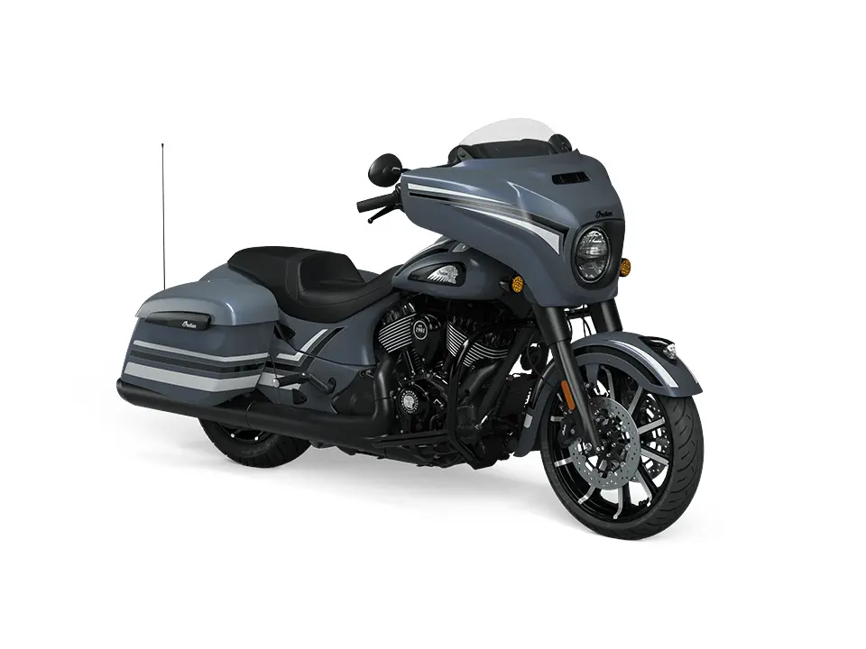 2023 Indian Motorcycle Chieftain Dark Horse Stealth Gray Azure With Graphics