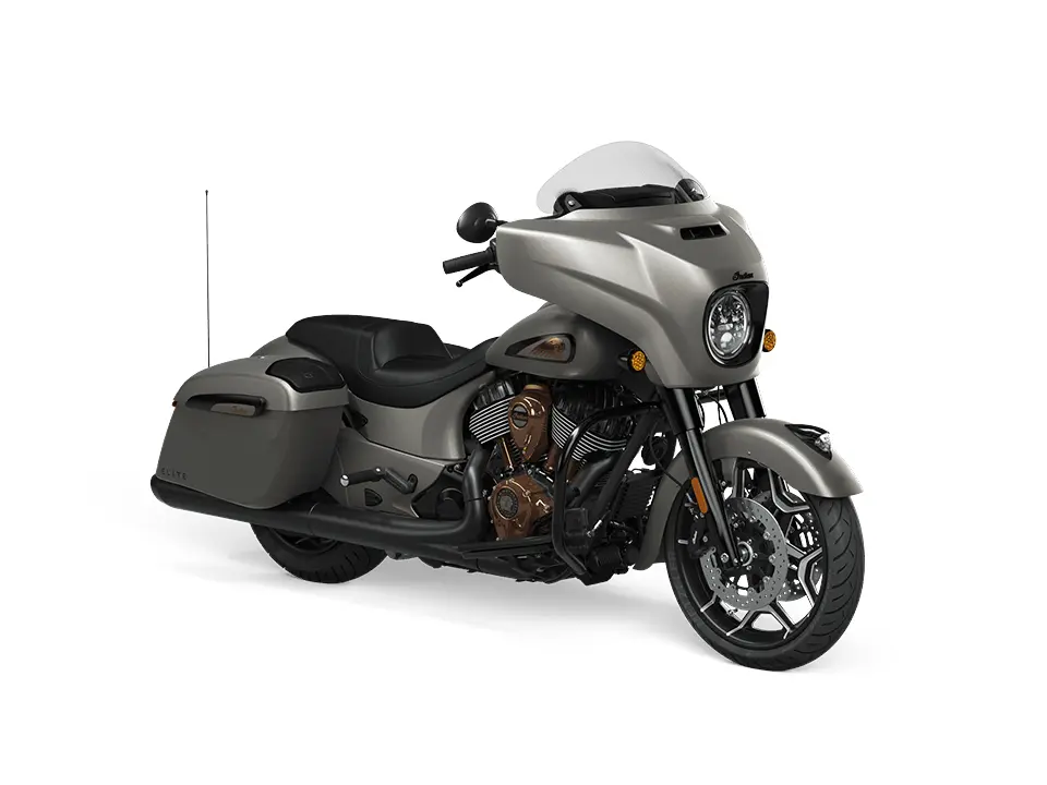 2023 Indian Motorcycle Chieftain Elite Heavy Metal Smoke With Polished Bronze Accents
