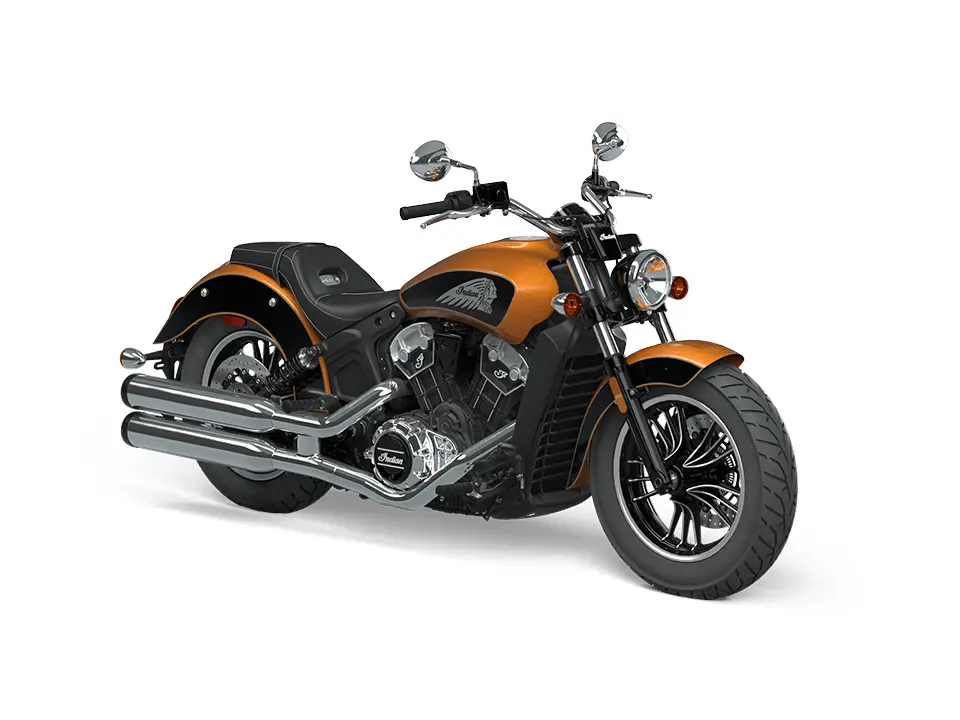 Indian Motorcycle Scout Riot Orange Metallic / Black Metallic 2023