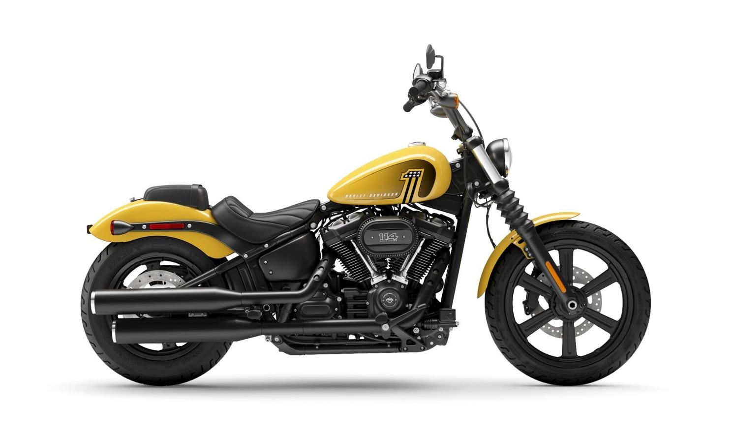 2023 Harley-Davidson Street Bob™ 114 Industrial Yellow W/ Cast Wheels