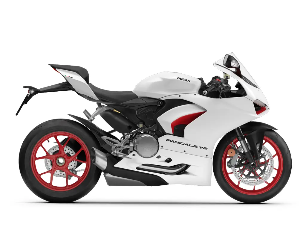 Ducati Panigale V2 White Rosso Livery 2024