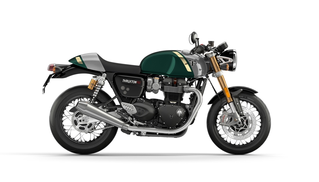 Triumph Thruxton RS Competition Green / Silver Ice 2023
