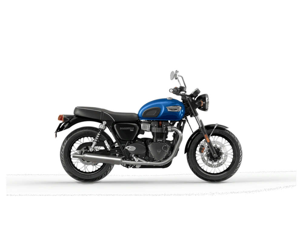 2023 Triumph Bonneville T100 Bonneville T100 Chrome Edition Cobalt Blue alt