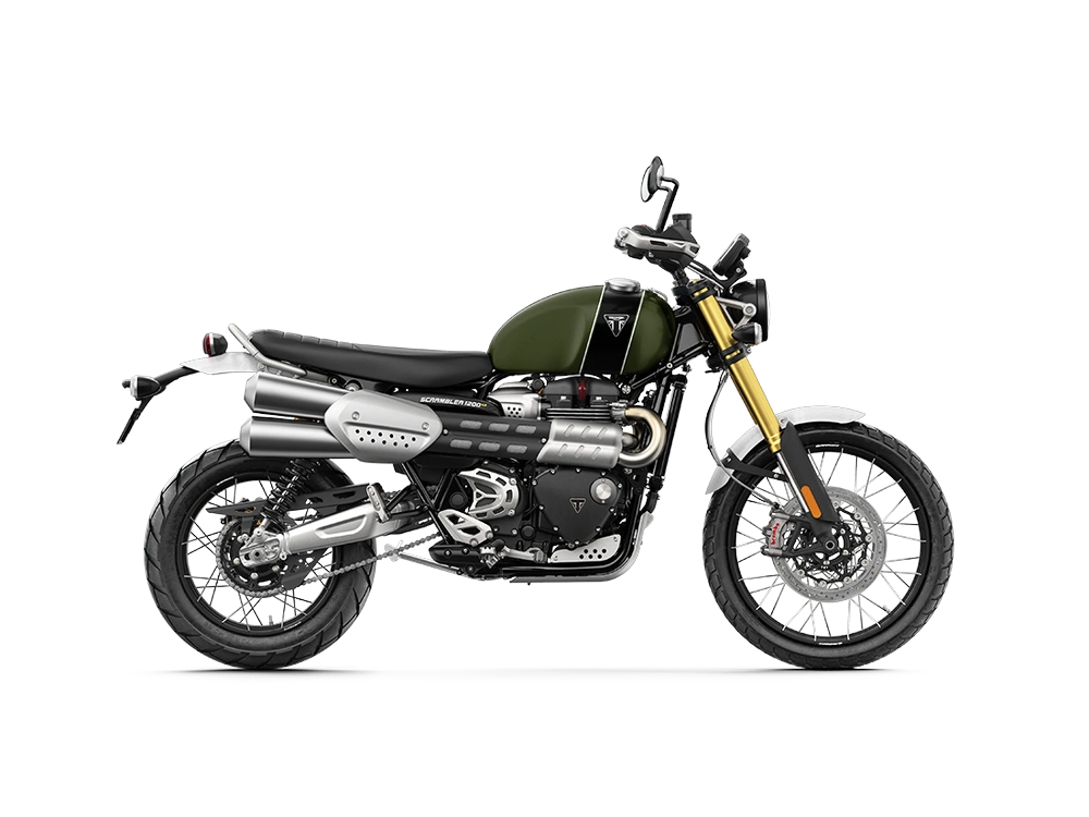 2023 Triumph Scrambler 1200 Scrambler 1200 XE Matte Khaki Green Matte Jet Black alt