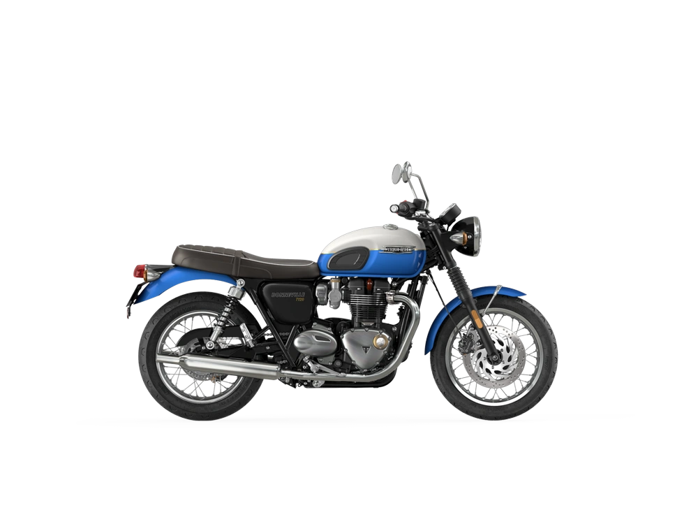 2023 Triumph Bonneville T120 Bonneville T120 Aegean Blue / Fusion White alt