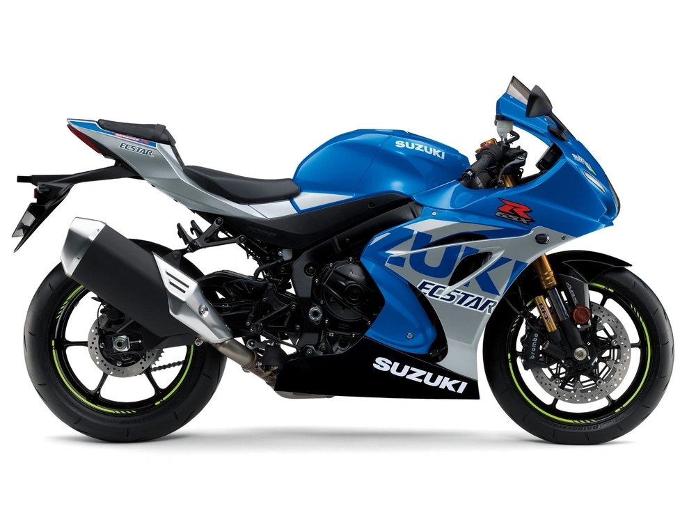 2023 Suzuki GSX-R1000 GSX-R1000R Metallic Triton Blue/ Metallic Mystic Silver (GUL) alt