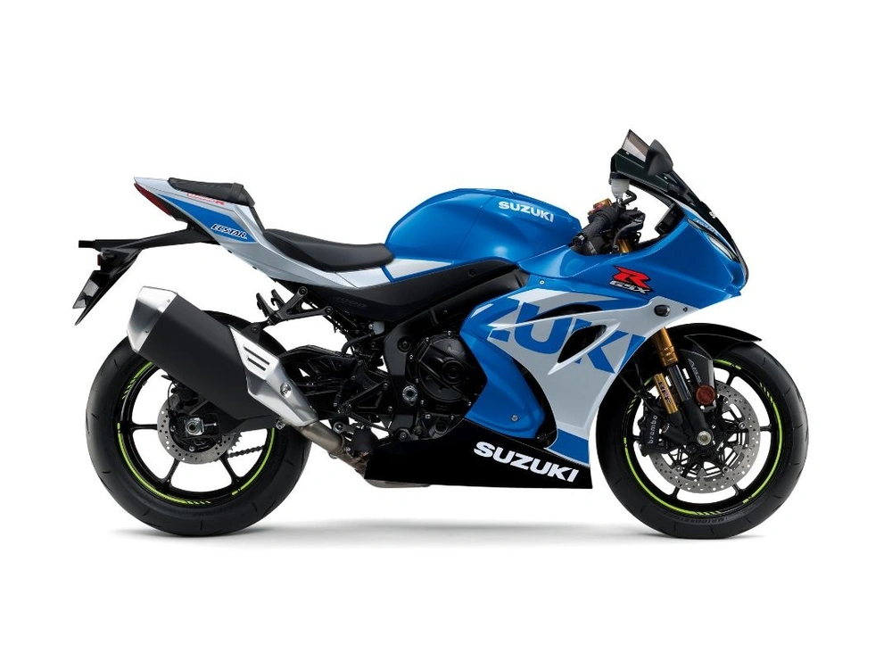 2023 Suzuki GSX-R1000 GSX-R1000A Metallic Triton Blue - Metallic Mystic Silver alt