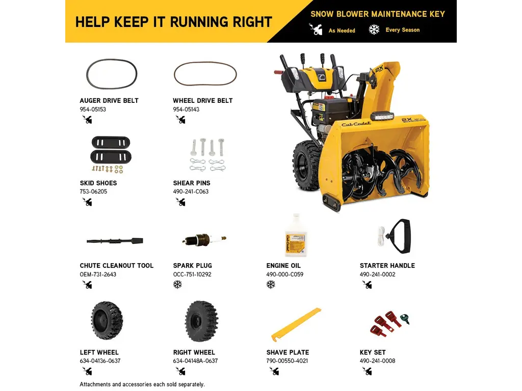 Cub Cadet Snowblowers 2X 30" MAX