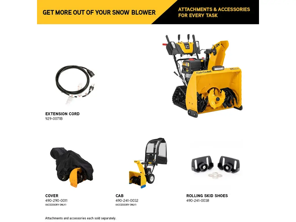 Cub Cadet Snowblowers 3X 30" TRAC