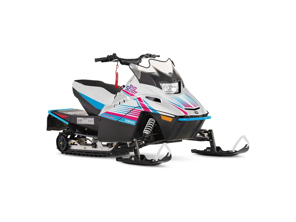 2024 Yamaha Snoscoot ES White/jet Stream Blue/black