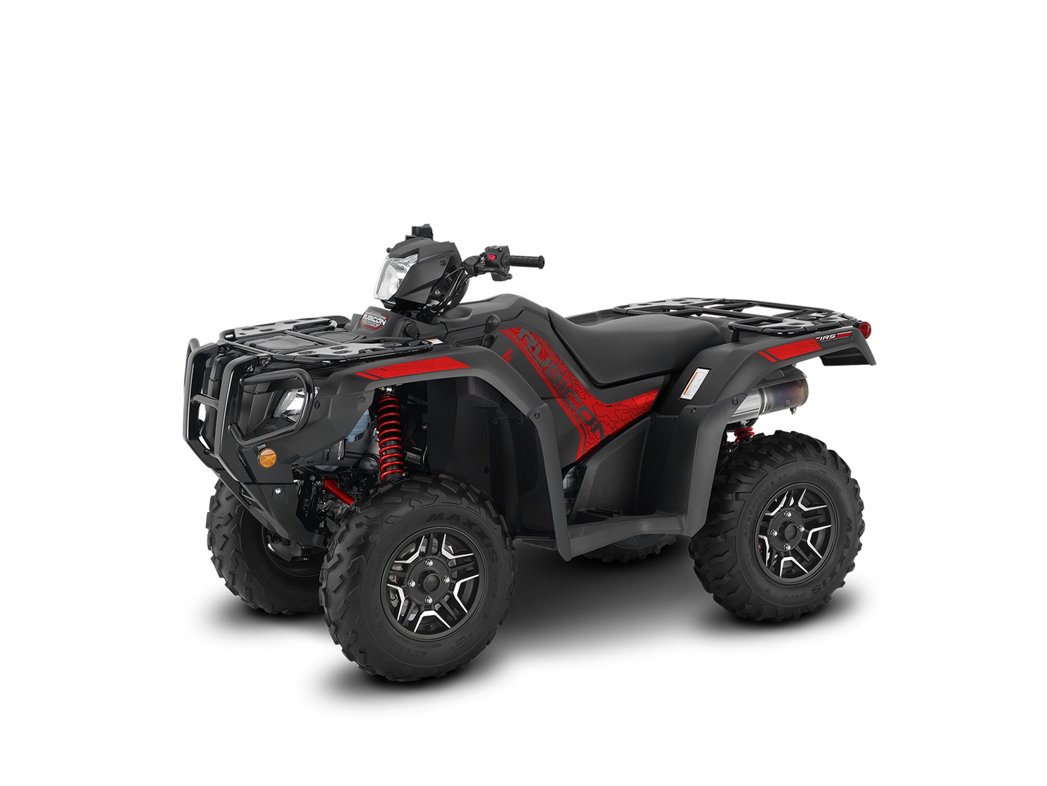 2025 Honda Rubicon 520 DCT DELUXE Mat Stealth Grey Metallic (red Stripe