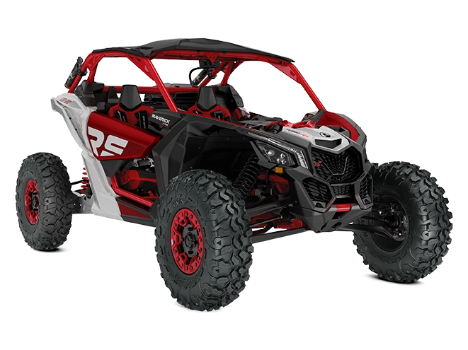 Can-Am Maverick X3 Maverick X3 X rs TURBO RR avec Smart-Shox Rouge enflammé et hyper argent TURBO RR 2024