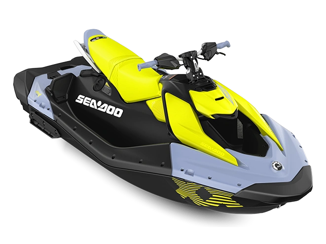 Sea-Doo Spark Trixx Spark Trixx pour 3 Bleu Vapeur / Jaune néon 90 2024 alt
