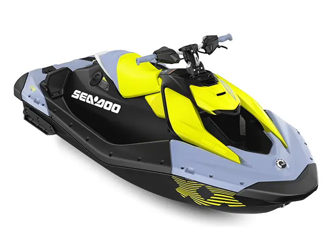 2024 Sea-Doo Spark Trixx for 1 90 Vapor Blue / Neon Yellow