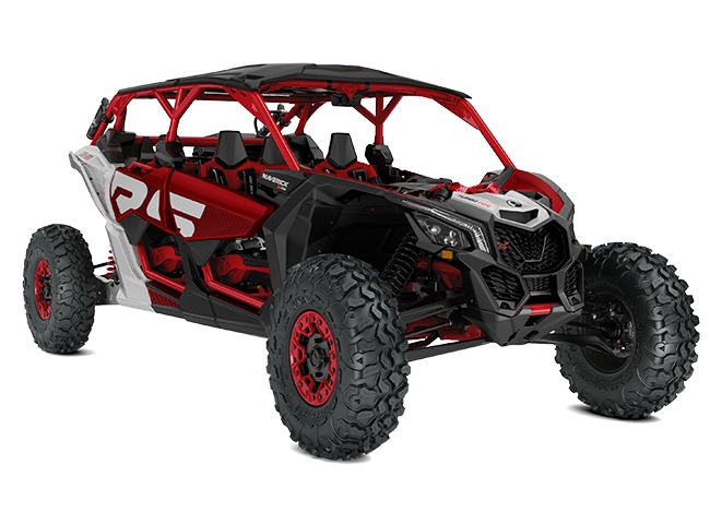 2024 Can-Am Maverick X3 MAX X rs Turbo RR with Smart-Shox TURBO RR Fiery Red & Hyper Silver