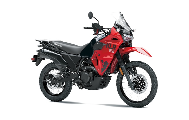 2024 Kawasaki KLR650 Firecracker Red / Metallic Carbon Gray
