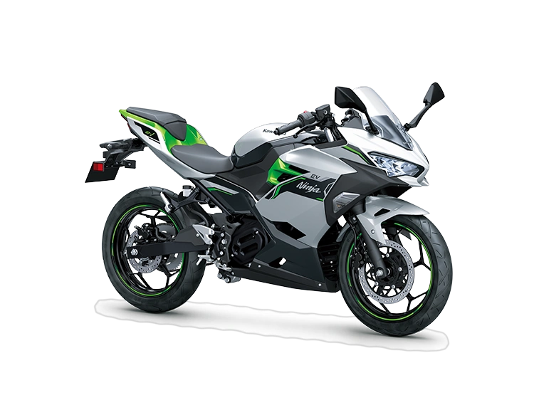 Kawasaki NINJA e-1 NINJA e-1 Argent Brillant Métallisé / Vert Lime Mat Métallisé / Ébène 2024 alt