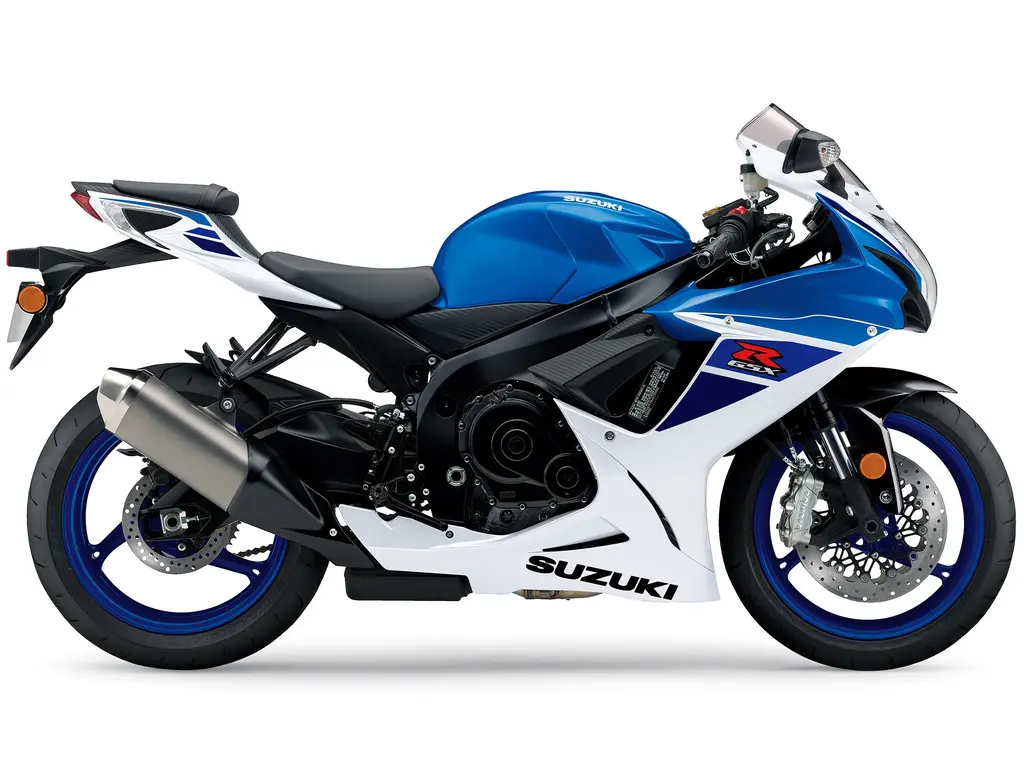 2024 Suzuki GSX-R600 Pearl Brilliant White / Metallic Triton Blue (BQJ)