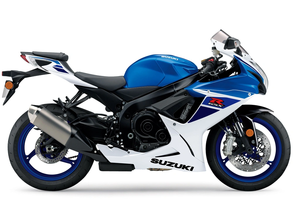 2024 Suzuki GSX-R600 GSX-R600 Pearl Brilliant White / Metallic Triton Blue (BQJ) alt