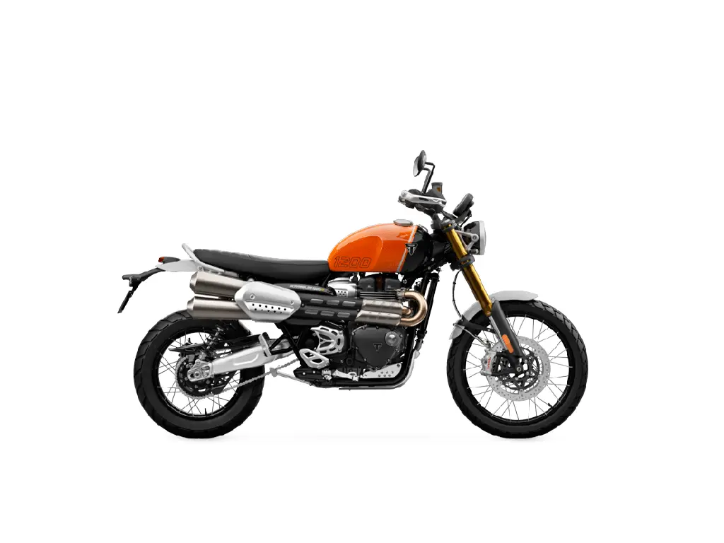 2024 Triumph Scrambler 1200 XE Baja Orange / Phantom Black