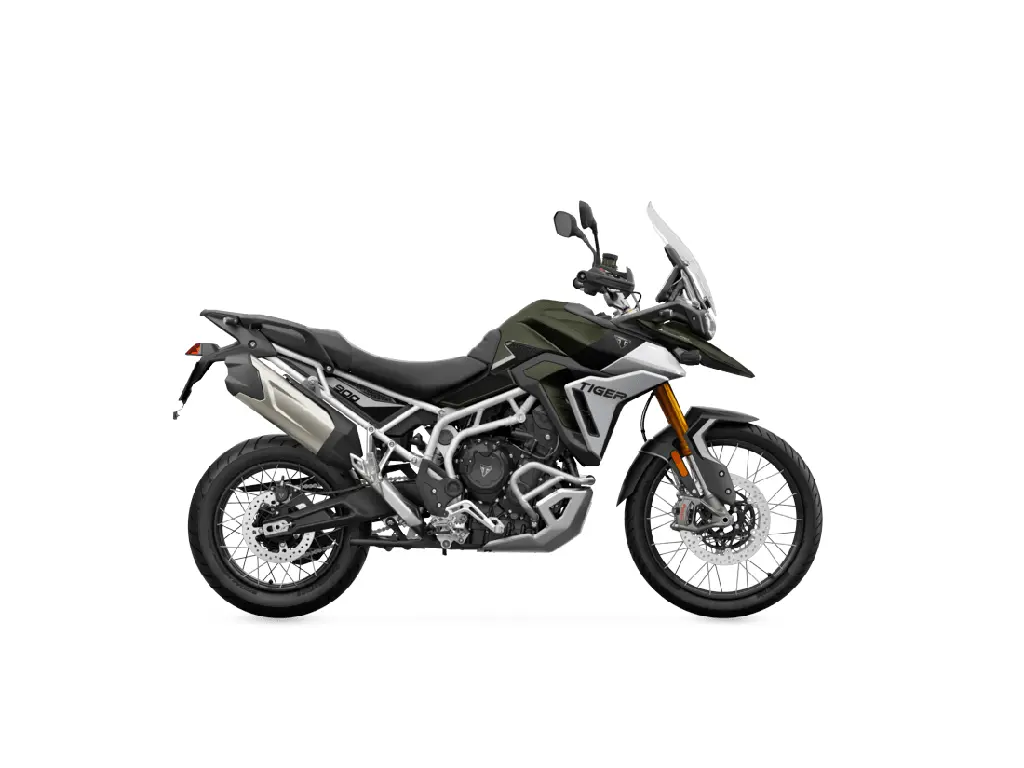 2024 Triumph Tiger 900 Rally Pro Matt Khaki Green / Matt Phantom Black