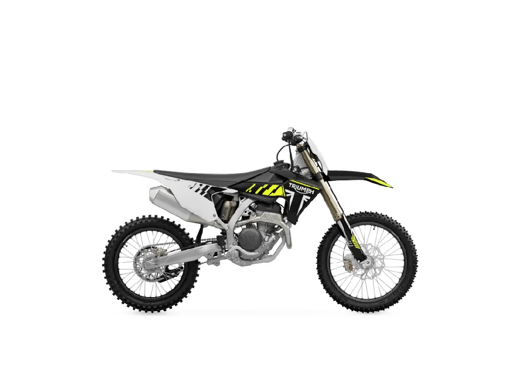 2024 Triumph TF 250-X Triumph Racing Yellow / Black / White