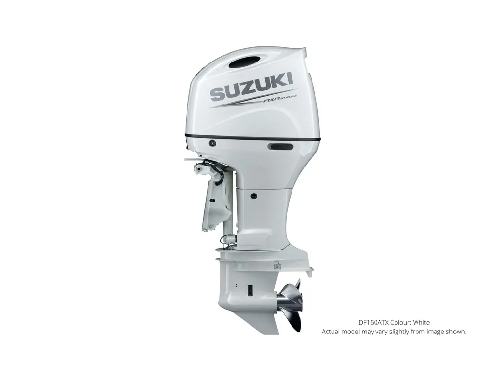 2023 Suzuki DF150A White, Electric, 20″ Shaft Length, Remote Power Tilt and trim