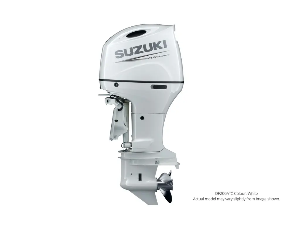 2023 Suzuki DF200A White, Electric, 20" Shaft Length, Remote Power Tilt and Trim