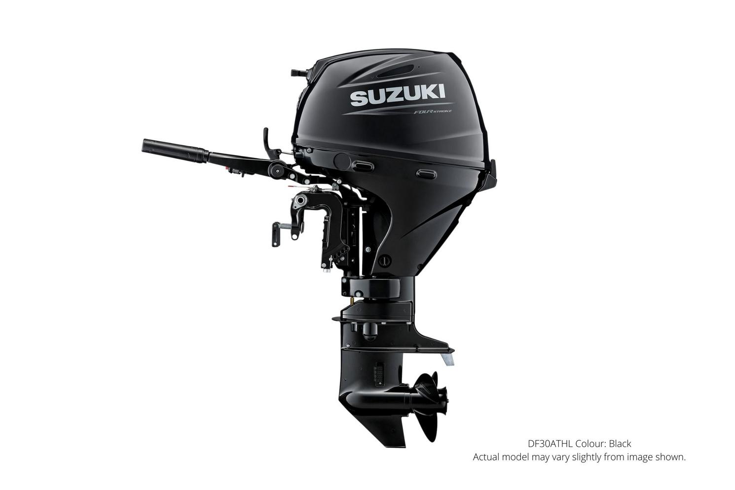 2023 Suzuki DF30A Black, Electric, 20″ Shaft Drive, Remote, Power Tilt and Trim