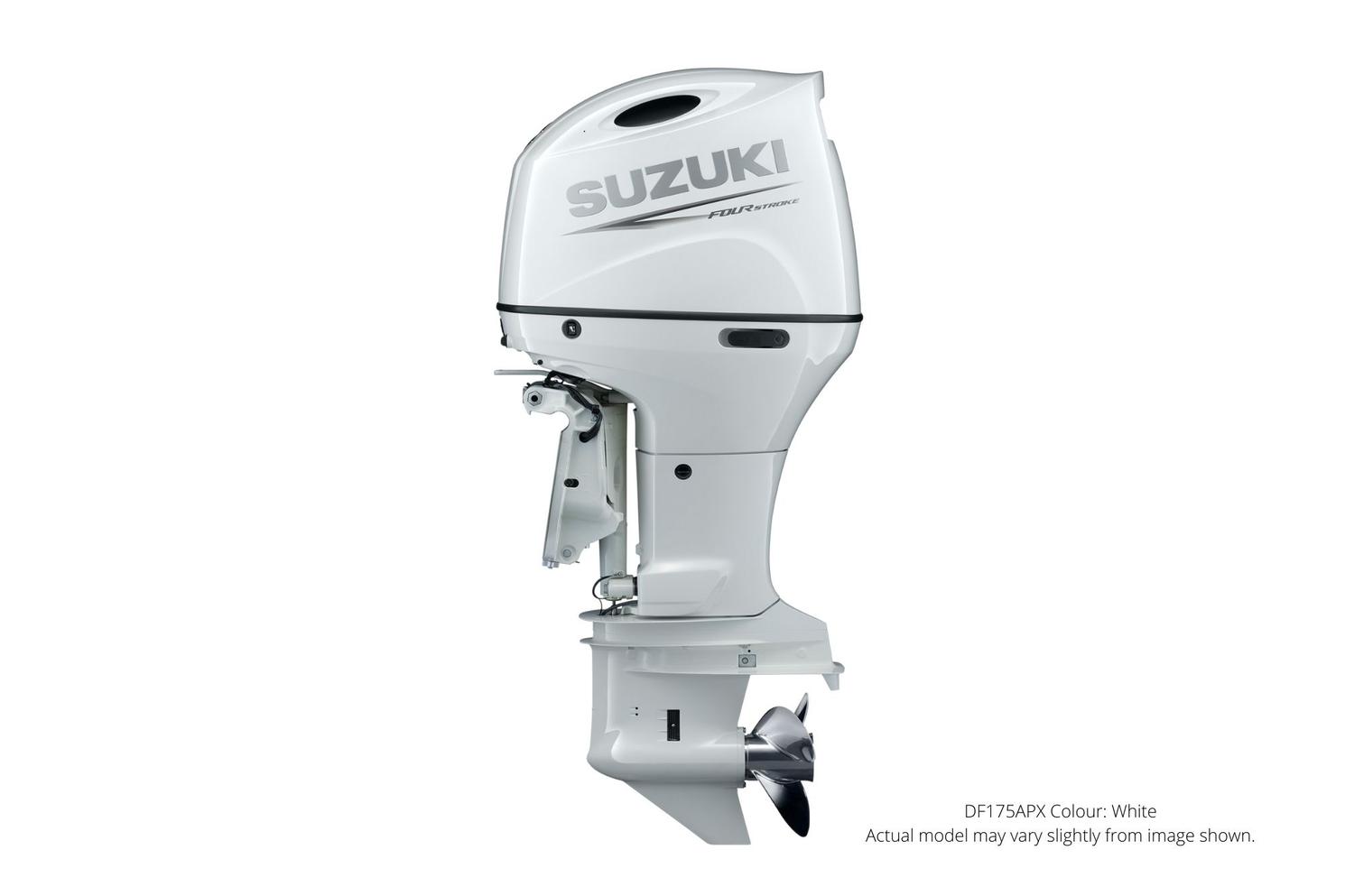 2023 Suzuki DF175AP White, Electric 25" Shaft Length Suzuki Select Rotation