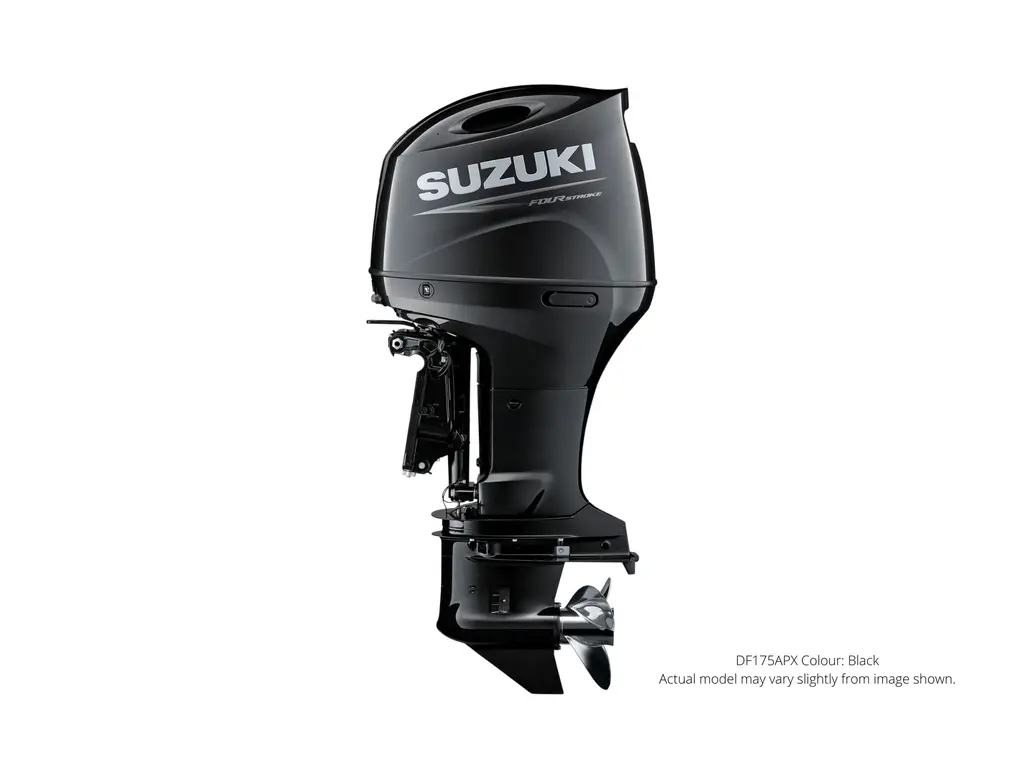 2023 Suzuki DF175AP Black, Electric 25" Shaft Length Suzuki Select Rotation