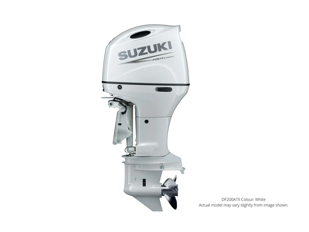 2023 Suzuki DF200A DF200A White, Electric, 25" Shaft Length, Remote Power Tilt and Trim, Counter Rotation alt