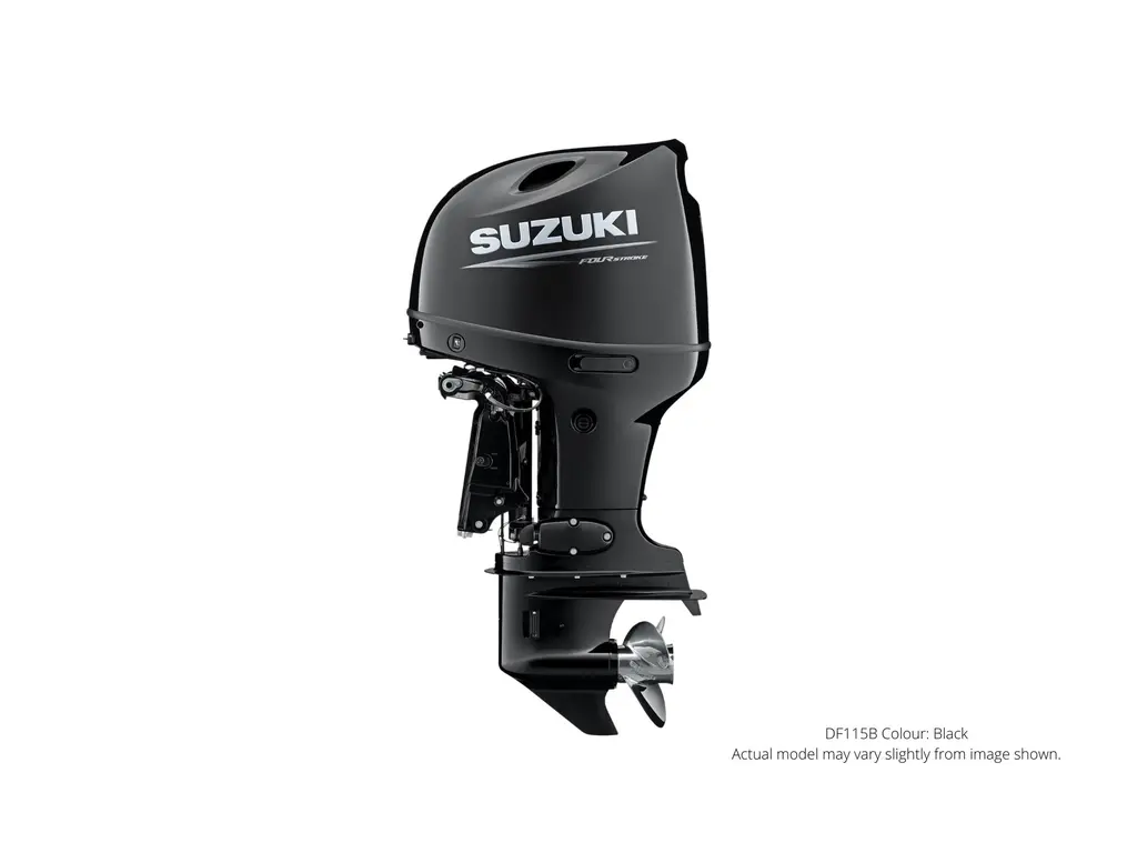 2023 Suzuki DF115B Black, Electric, 25" Shaft Length, Remote Power Tilt and Trim