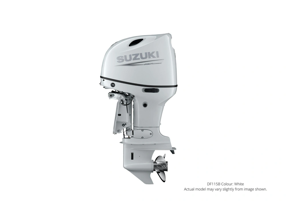 2023 Suzuki DF115B DF115B White Electric, 20" Shaft Length, Remote Power Tilt and Trim alt