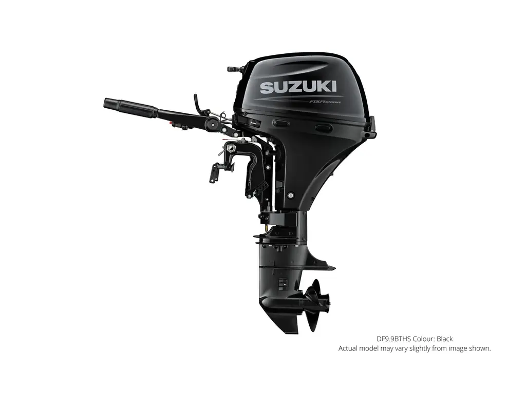 2023 Suzuki DF9.9B Black, Electric, 20" Shaft Length Tiller Manual Trim