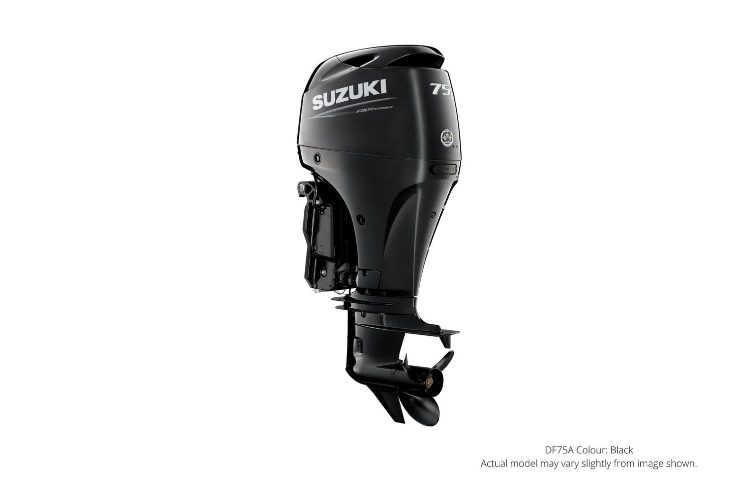 2023 Suzuki DF75A Black, Electric, 20″ Shaft Length, Remote, Power Tilt and Trim
