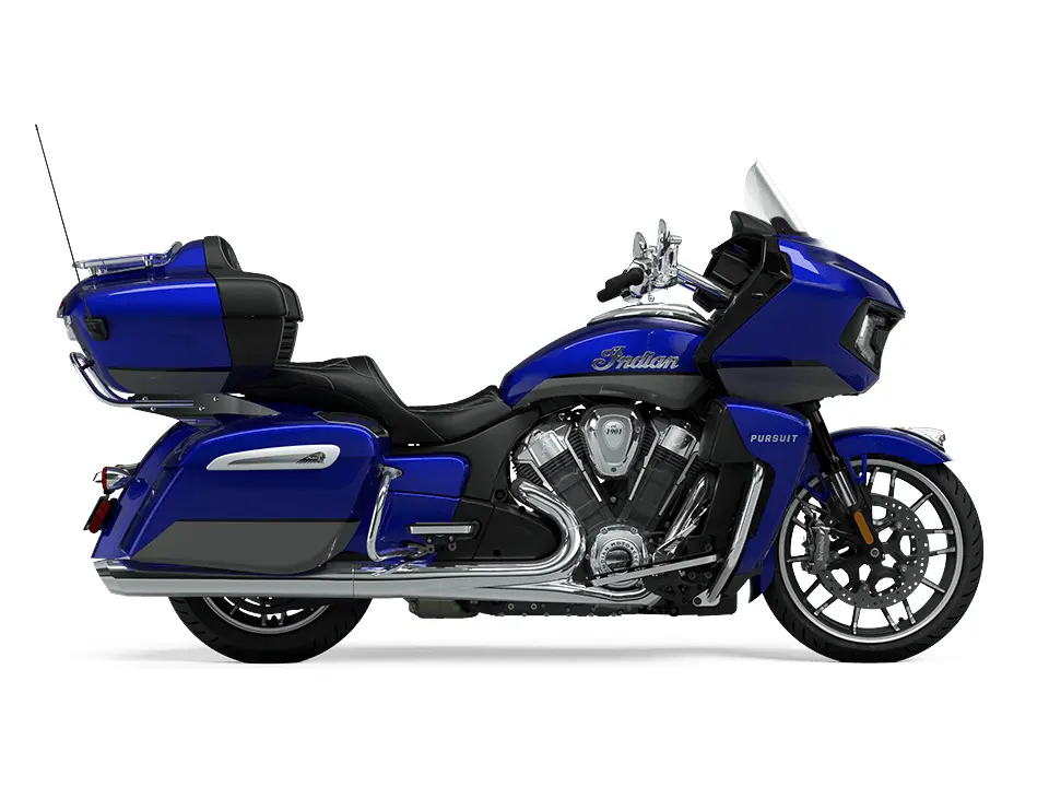 Indian Motorcycle Indian Pursuit Limited With Powerband Audio Package Spirit Blue Metallic 2024