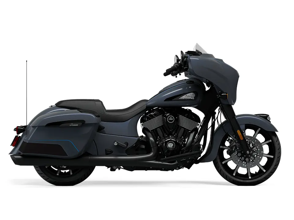 2024 Indian Motorcycle Chieftain Dark Horse With Powerband Audio Package Stealth Gray Azure [icon]