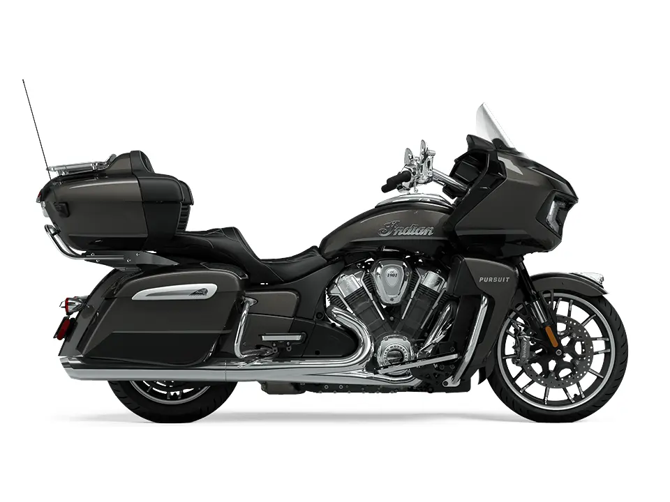 2024 Indian Motorcycle Indian Pursuit Limited With Powerband Audio Package Titanium / Black Metallic