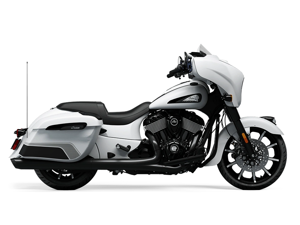 Indian Motorcycle Chieftain Dark Horse With Powerband Audio Package Chieftain Dark Horse With Powerband Audio Package Ghost White Metallic Smoke With Graphics 2024 alt