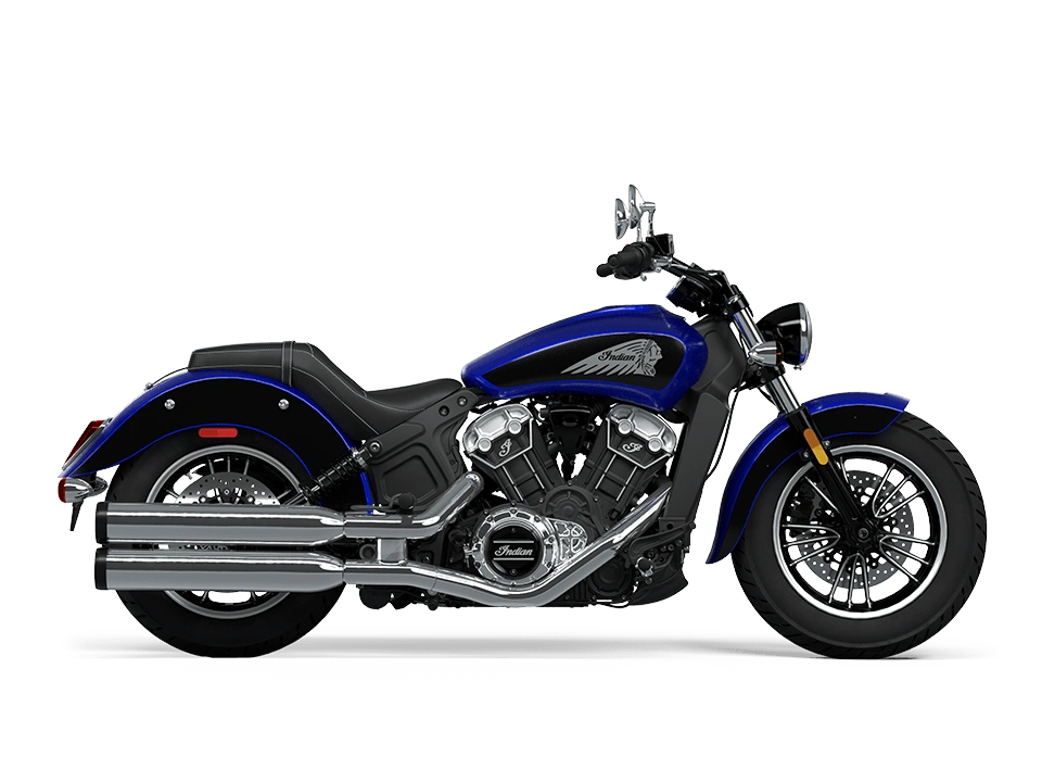2024 Indian Motorcycle Scout Scout Spirit Blue Metallic / Black Metallic alt