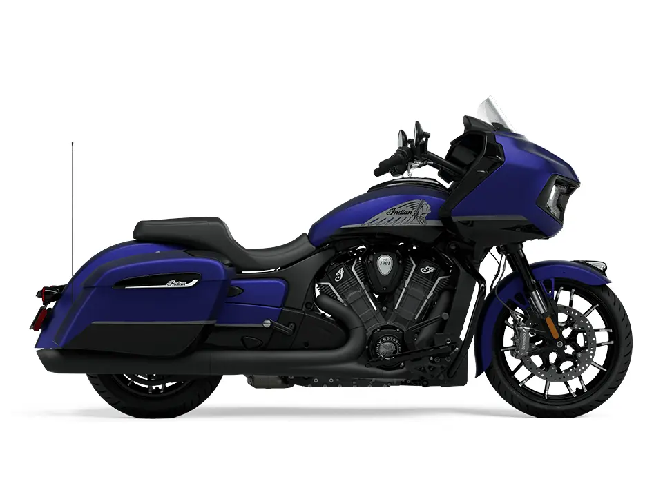 2024 Indian Motorcycle Indian Challenger Dark Horse With Powerband Audio Package Spirit Blue Smoke