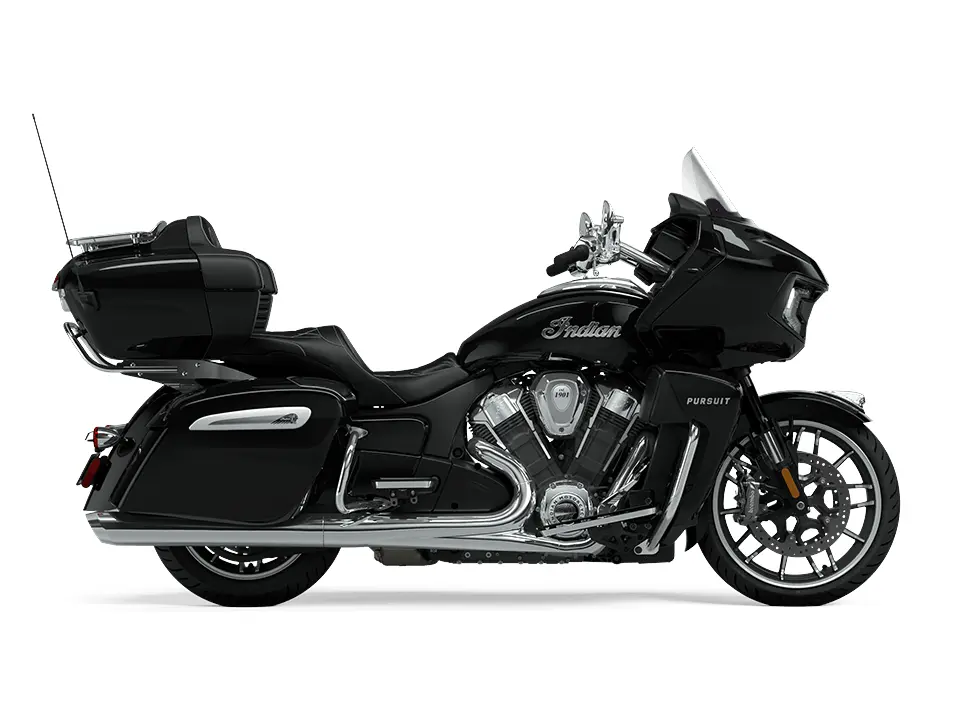 2024 Indian Motorcycle Indian Pursuit Limited With Powerband Audio Package Black Metallic